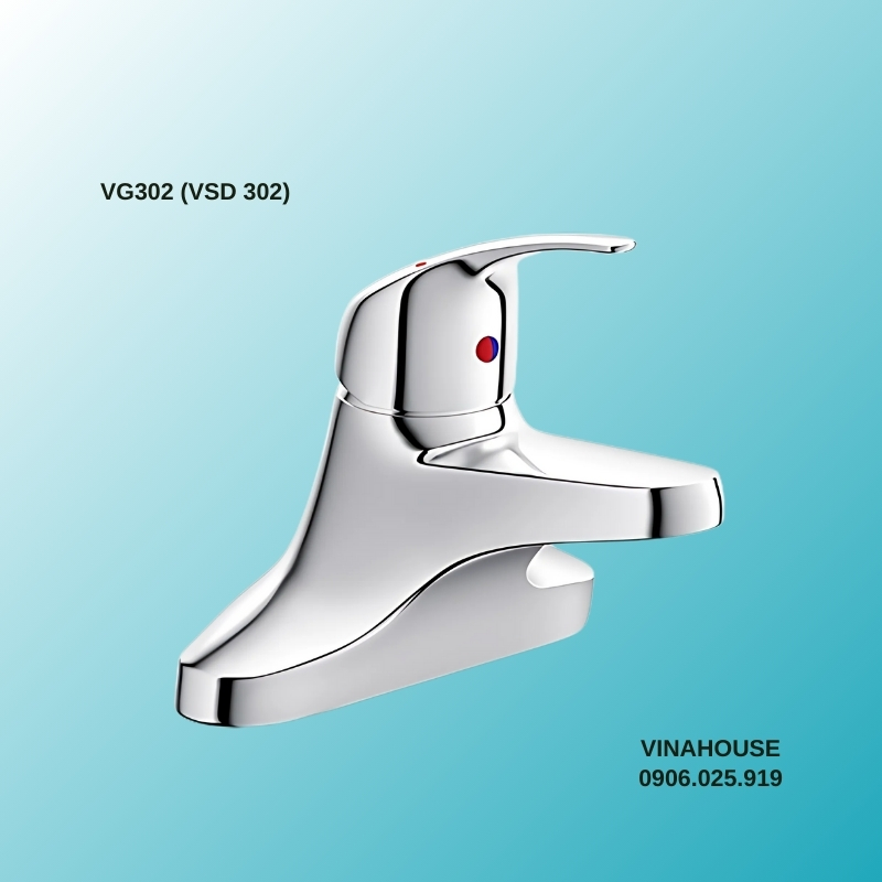 Vòi chậu 3 lỗ nóng lạnh VG302 (VSD 302)