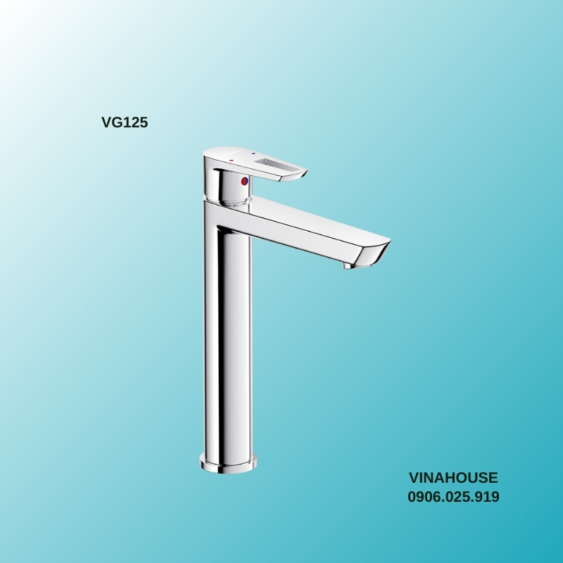 Vòi lavabo nóng lạnh cổ cao Viglacera VG125