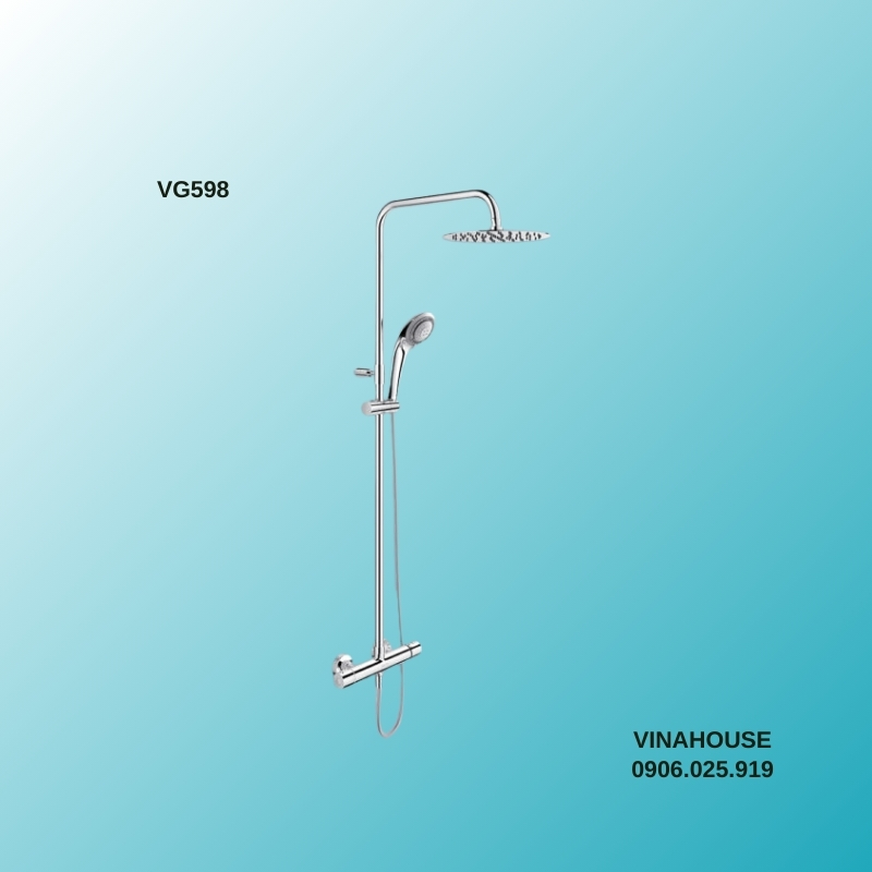Vòi sen cây Viglacera VG598 nhiệt độ tắm đứng