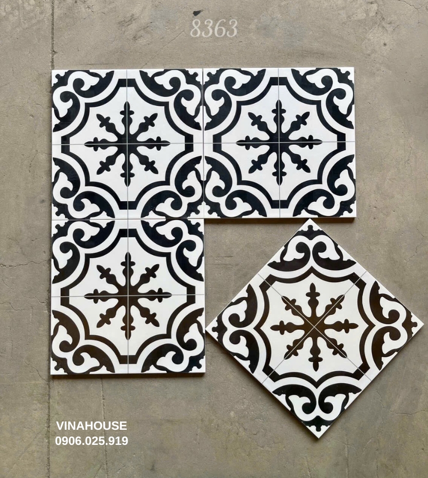 Gạch bông men cổ điển 20×20 8363