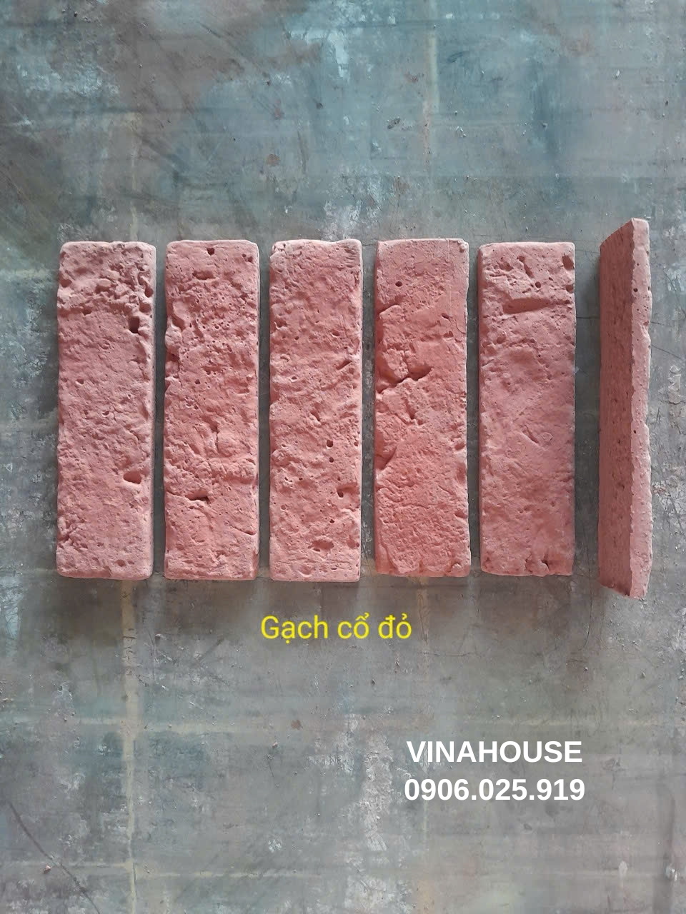 Gạch giả cổ màu đỏ