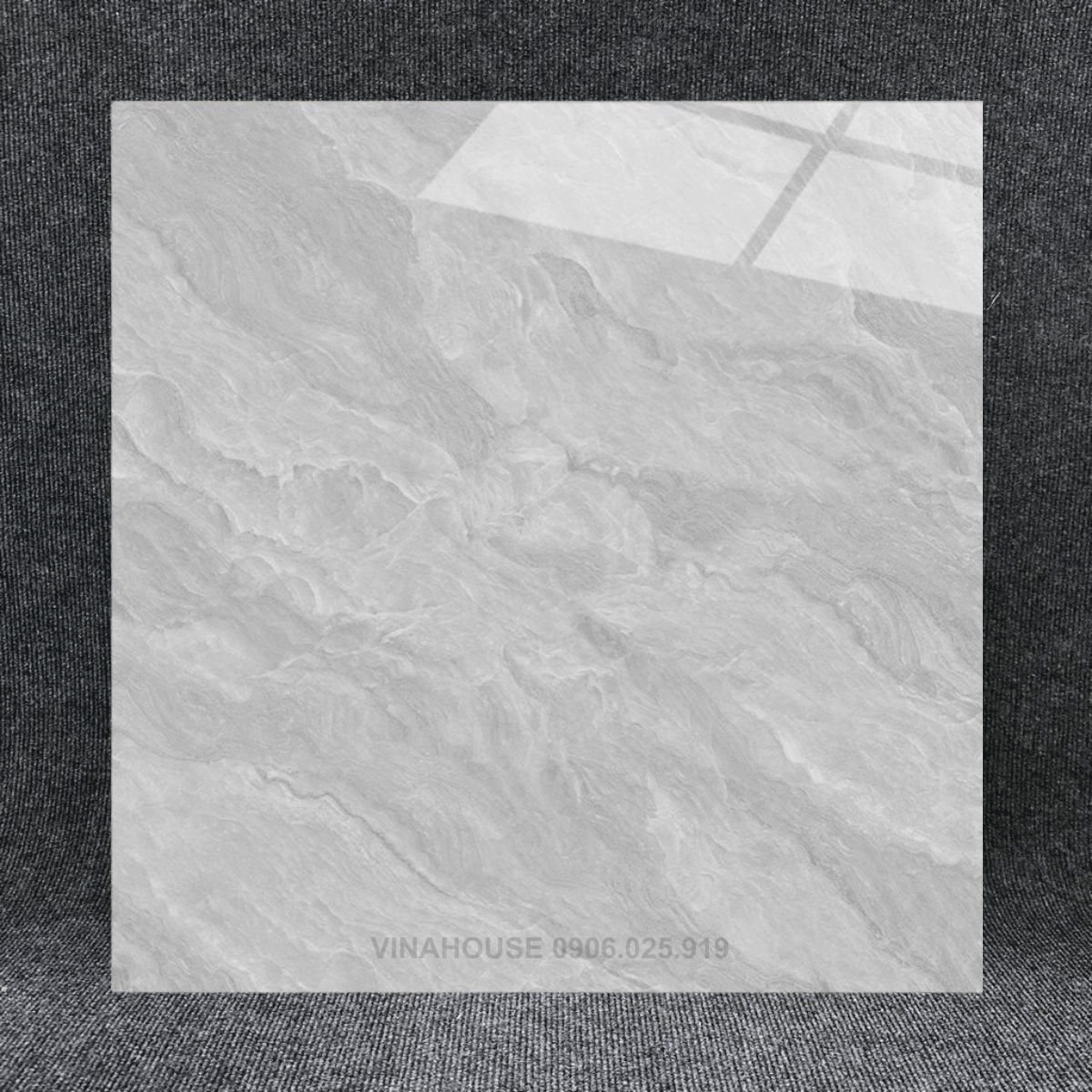 Gạch đá bóng kính 60×60 màu xám