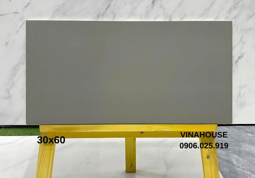 Gạch đơn sắc 30×60 màu xám