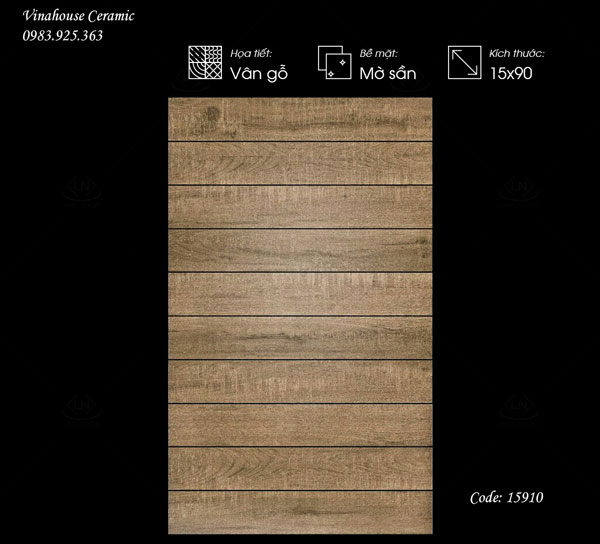 Gạch giả gỗ Viglacera GK15910
