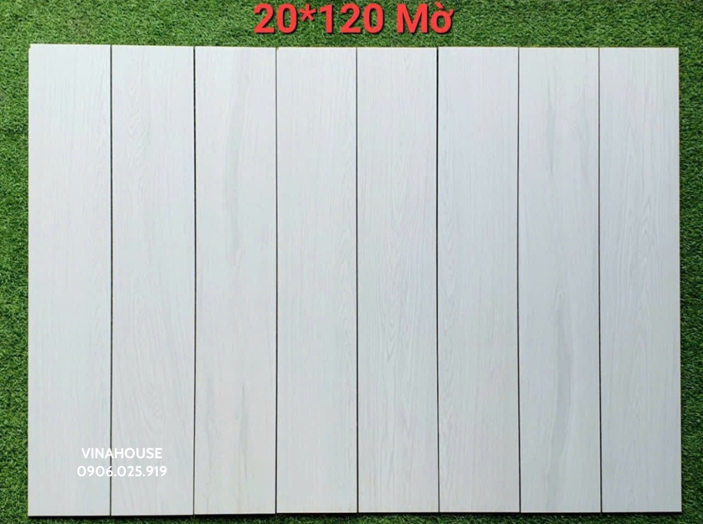 Gạch giả gỗ 20×120 Màu Xám Trắng