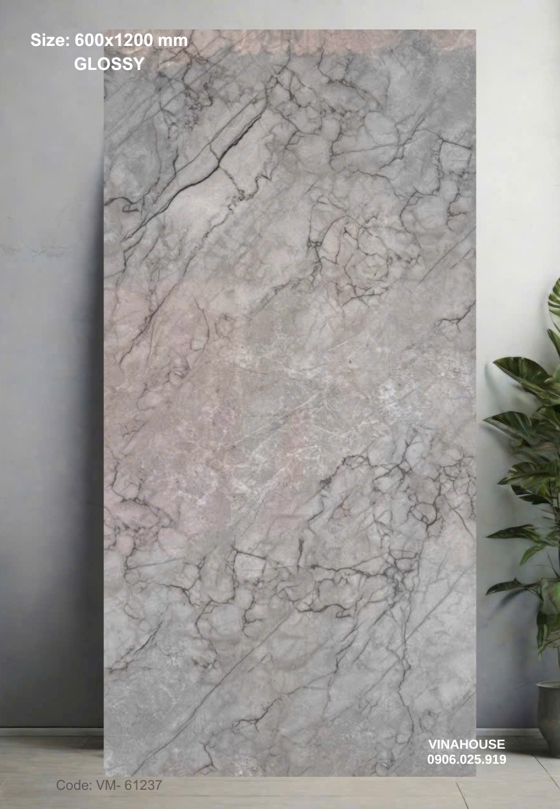 Gạch Lát Nền 60×120 Bóng Kính 61237