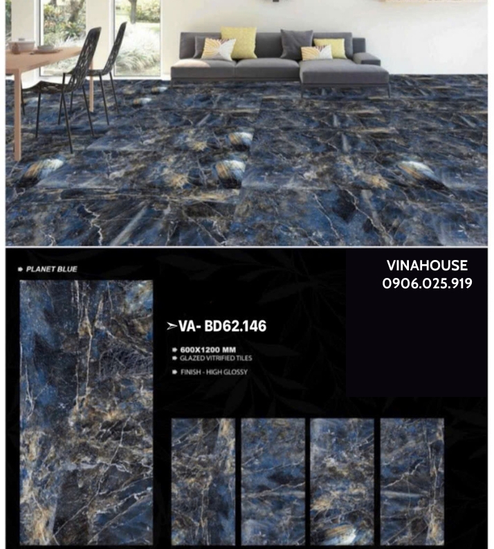 Gạch Lát Nền 60×120 Bóng VABD62146