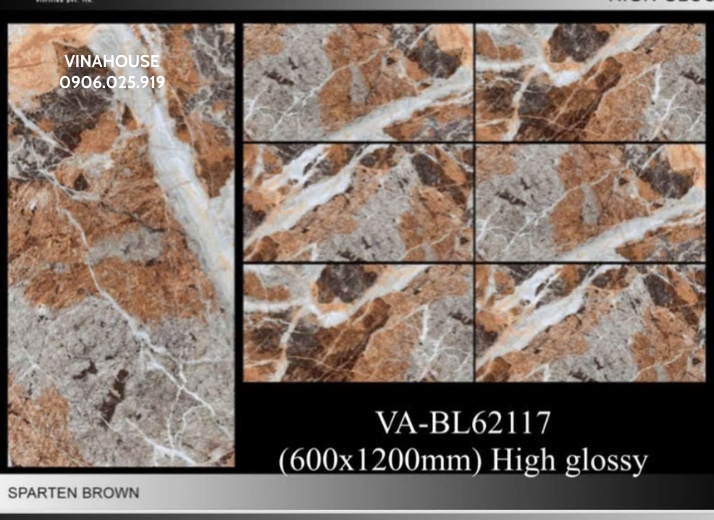 Gạch Lát Nền 60×120 Bóng VABL62117