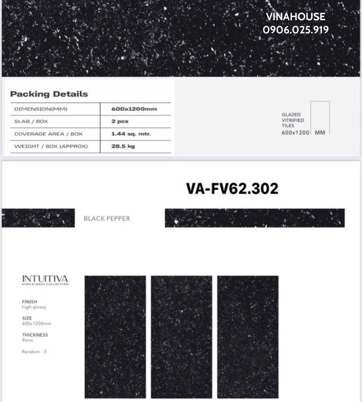 Gạch Lát Nền 60×120 Bóng VAFV62302