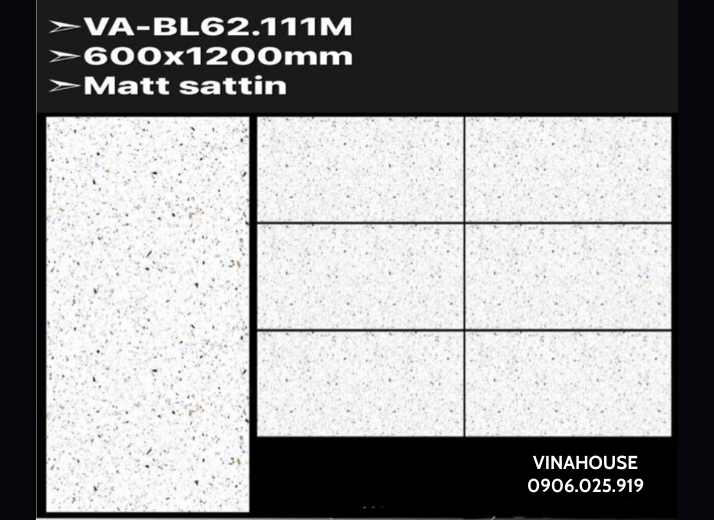 Gạch Lát Nền 60×120 Mờ VABL62111M