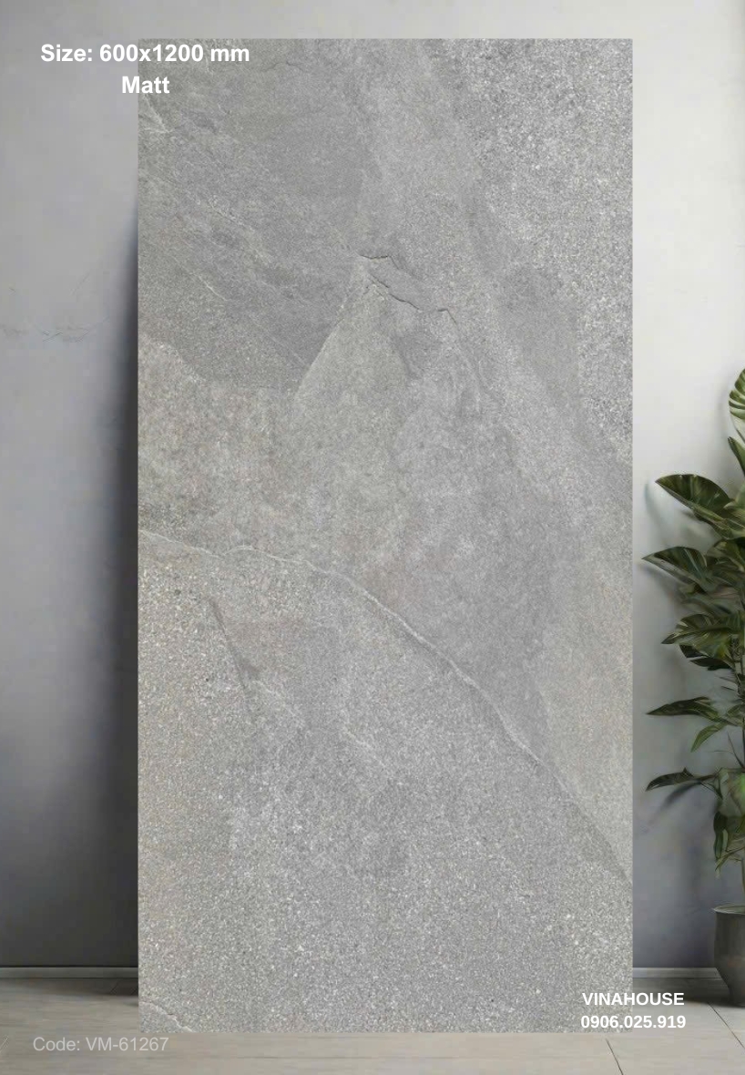 Gạch Lát Nền 60×120 đá mờ 61267