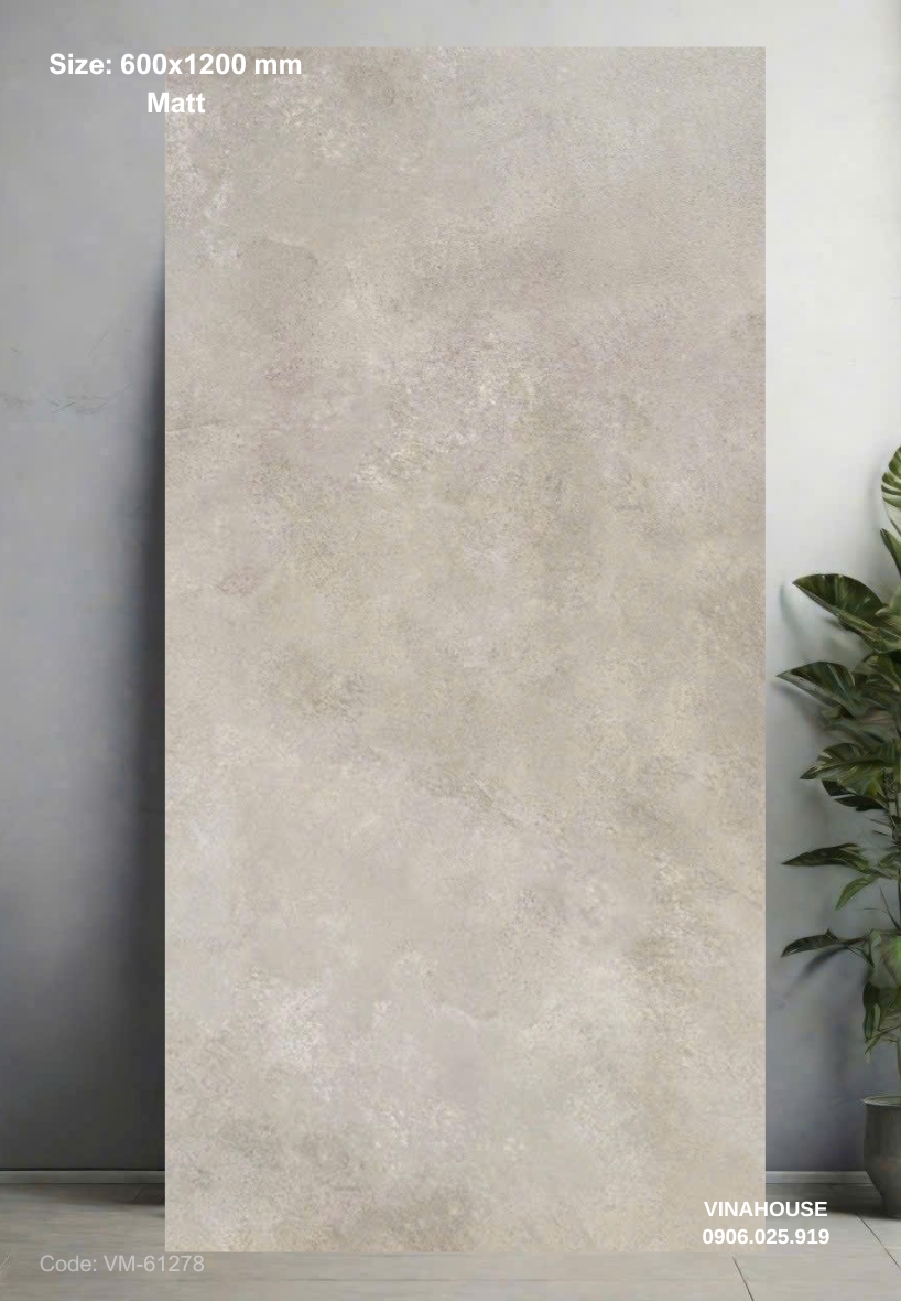 Gạch Lát Nền 60×120 đá mờ 61278