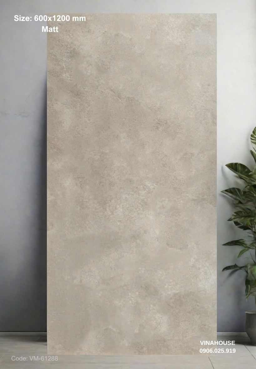 Gạch Lát Nền 60×120 đá mờ 61288