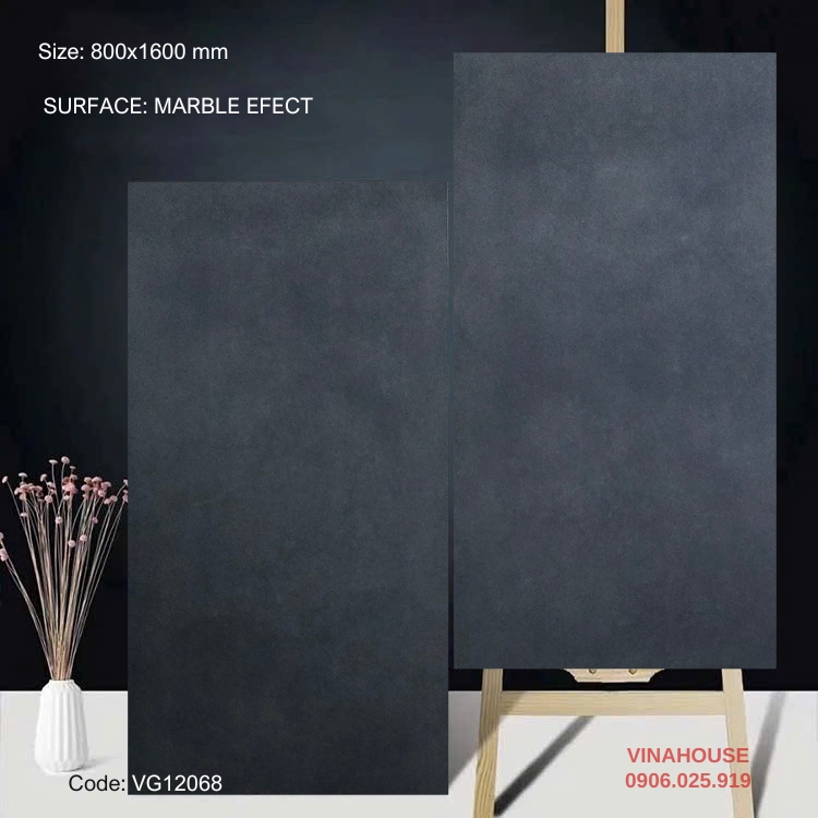 Gạch lát nền 80×160 đá mờ 12068