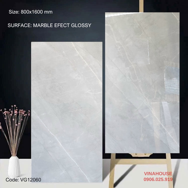Gạch lát nền 80×160 bóng kính 12060