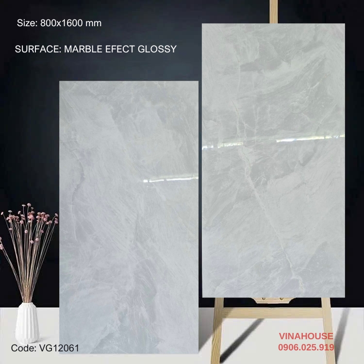 Gạch lát nền 80×160 bóng kính 12061