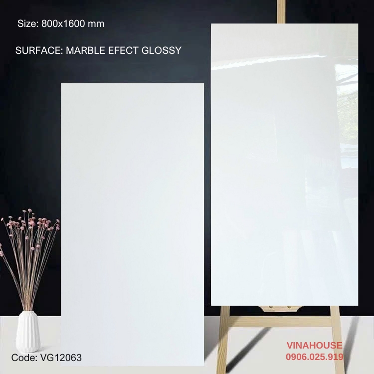 Gạch lát nền 80×160 bóng kính 12063