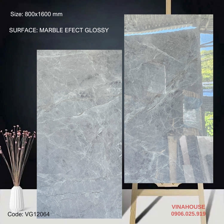 Gạch lát nền 80×160 bóng kính 12064