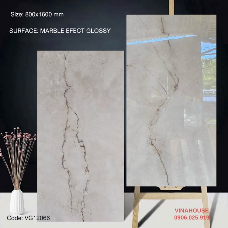 Gạch lát nền 80×160 bóng kính 12066