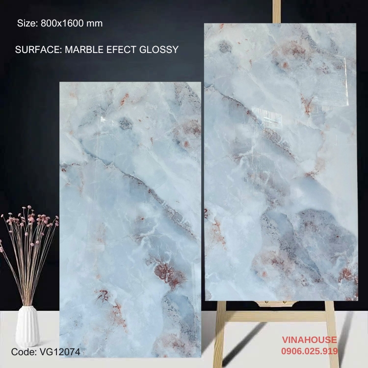 Gạch lát nền 80×160 bóng kính 12074