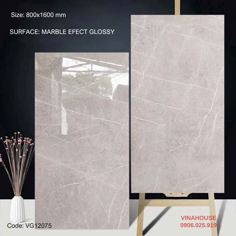 Gạch lát nền 80×160 bóng kính 12075