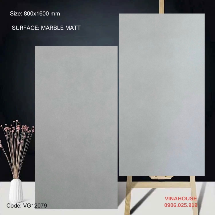 Gạch lát nền 80×160 bóng kính 12079