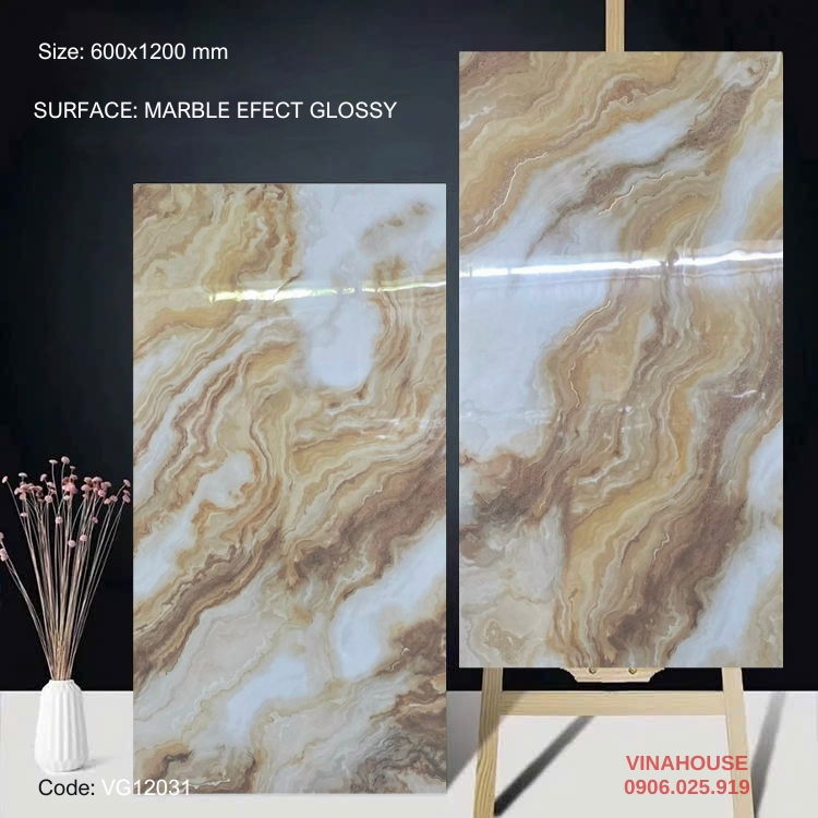 Gạch Lát Nền 60×120 Bóng Kính 12031