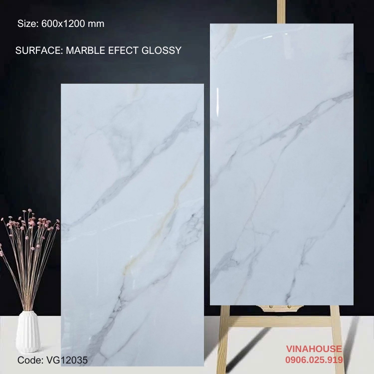 Gạch Lát Nền 60×120 Bóng Kính 12035
