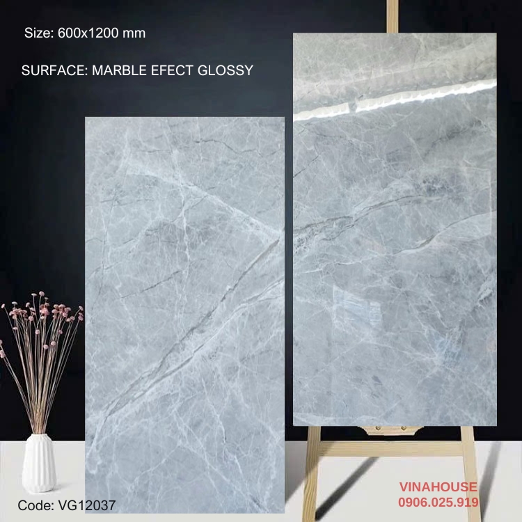 Gạch Lát Nền 60×120 Bóng Kính 12037