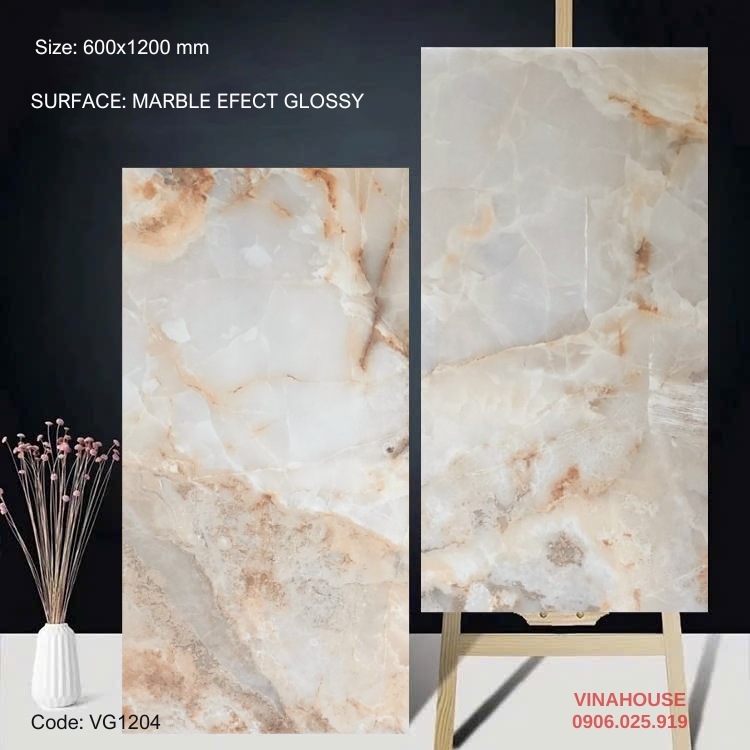 Gạch Lát Nền 60×120 Bóng Kính 1204