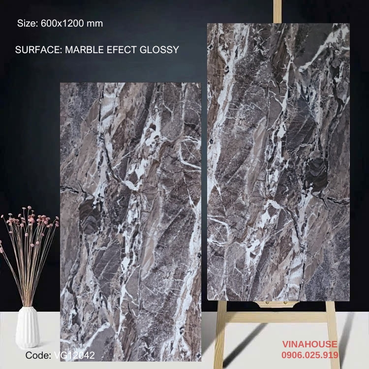 Gạch Lát Nền 60×120 Bóng Kính 12042