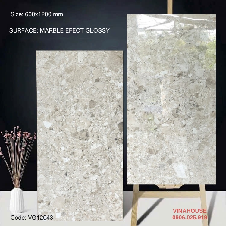 Gạch Lát Nền 60×120 Bóng Kính 12043
