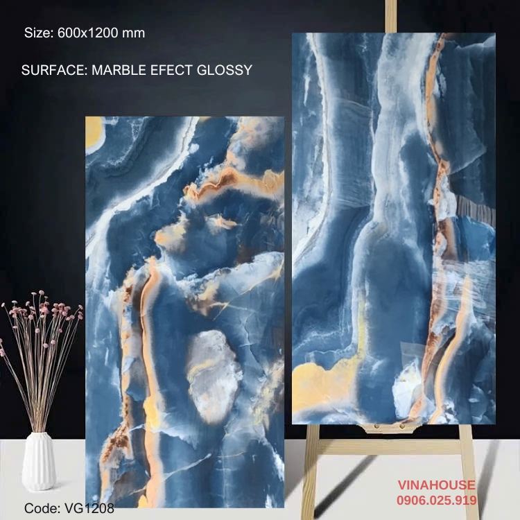 Gạch Lát Nền 60×120 Bóng Kính 1208