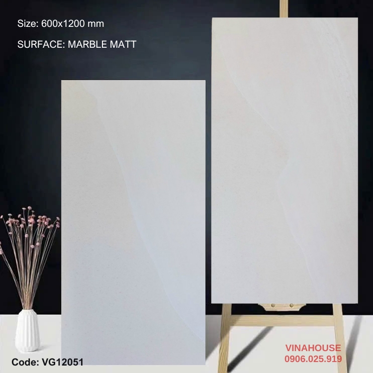 Gạch Lát Nền 60×120 đá mờ 12051