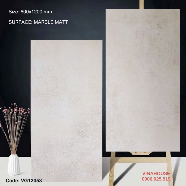 Gạch Lát Nền 60×120 đá mờ 12053