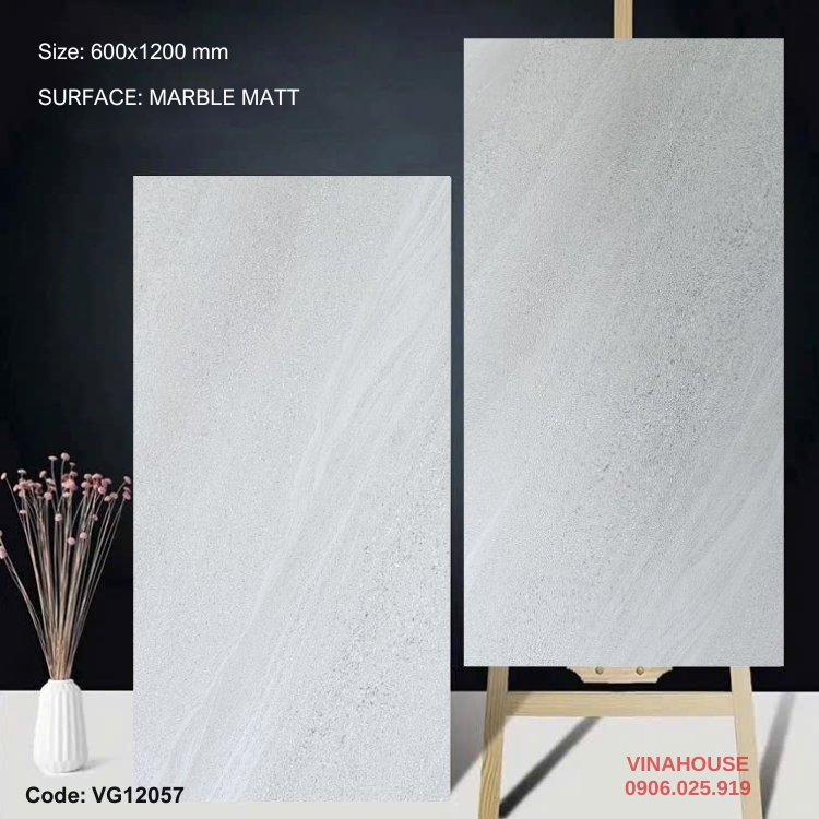 Gạch Lát Nền 60×120 đá mờ 12057