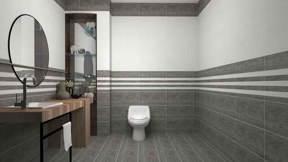 Gạch ốp tường 30×60 bóng kính trắng trơn 36025