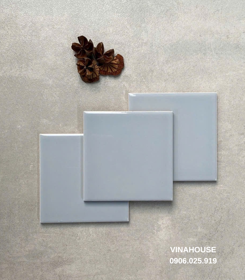 Gạch thẻ màu xám 10×10