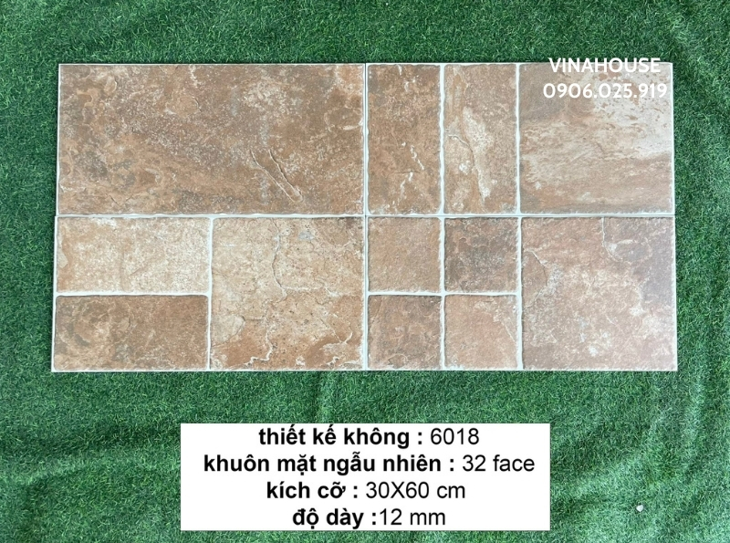 Gạch trang trí 30×60 đá ghép đen