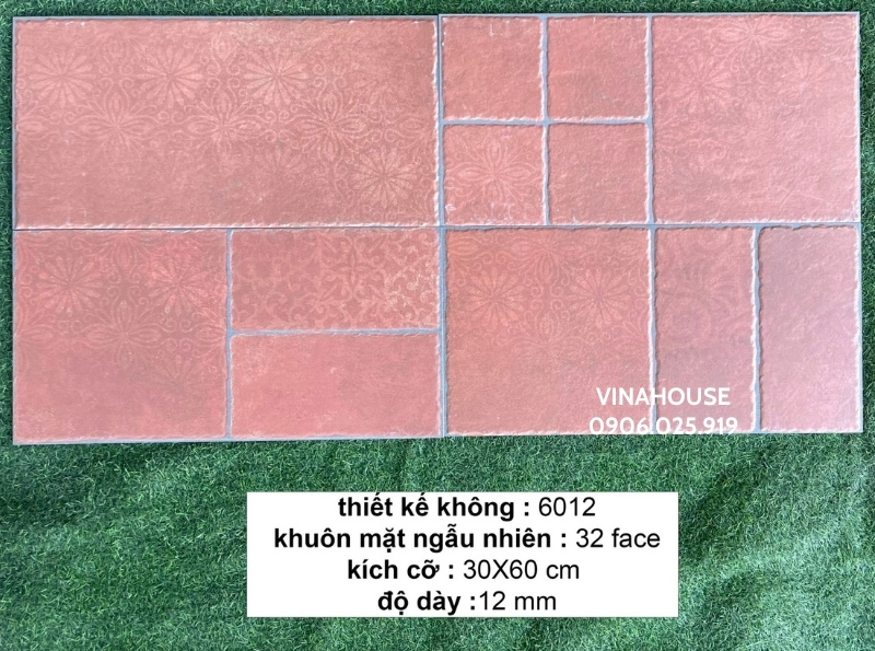 Gạch trang trí 30×60 giả cổ nâu đất