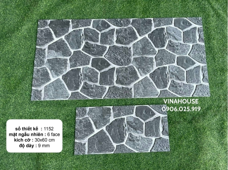 Gạch trang trí 30×60 sỏi đá vàng