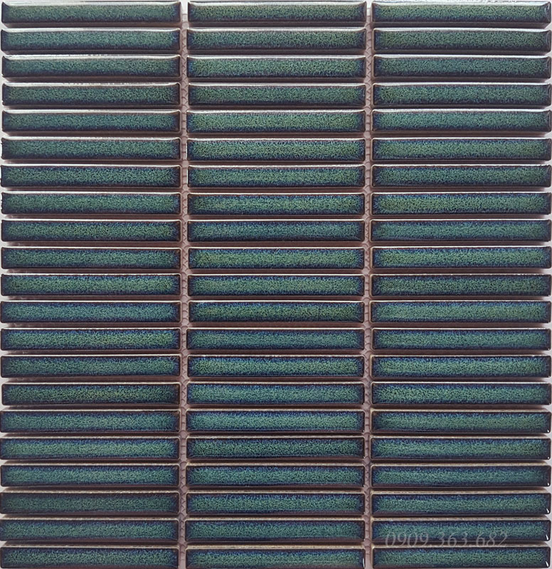 Mosaic que đũa màu xanh biển
