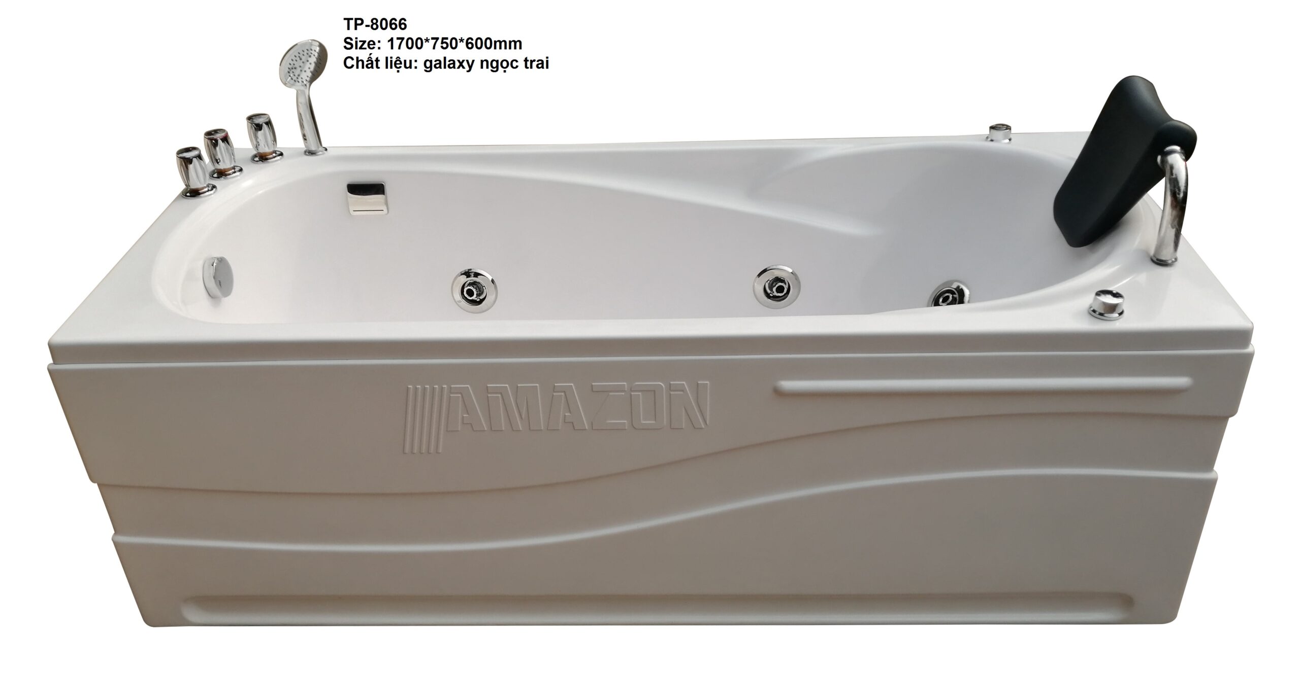 Bồn tắm massage Amazon mã TP 8066 Ba mặt yếm có chữ