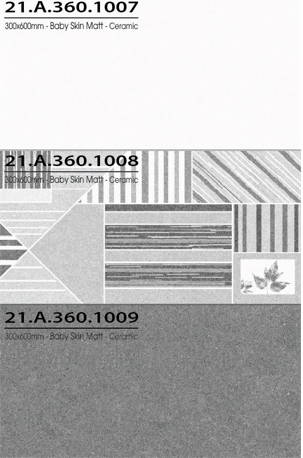 Gạch ốp lát Á Mỹ 30×60 mã 1007-1008-1009