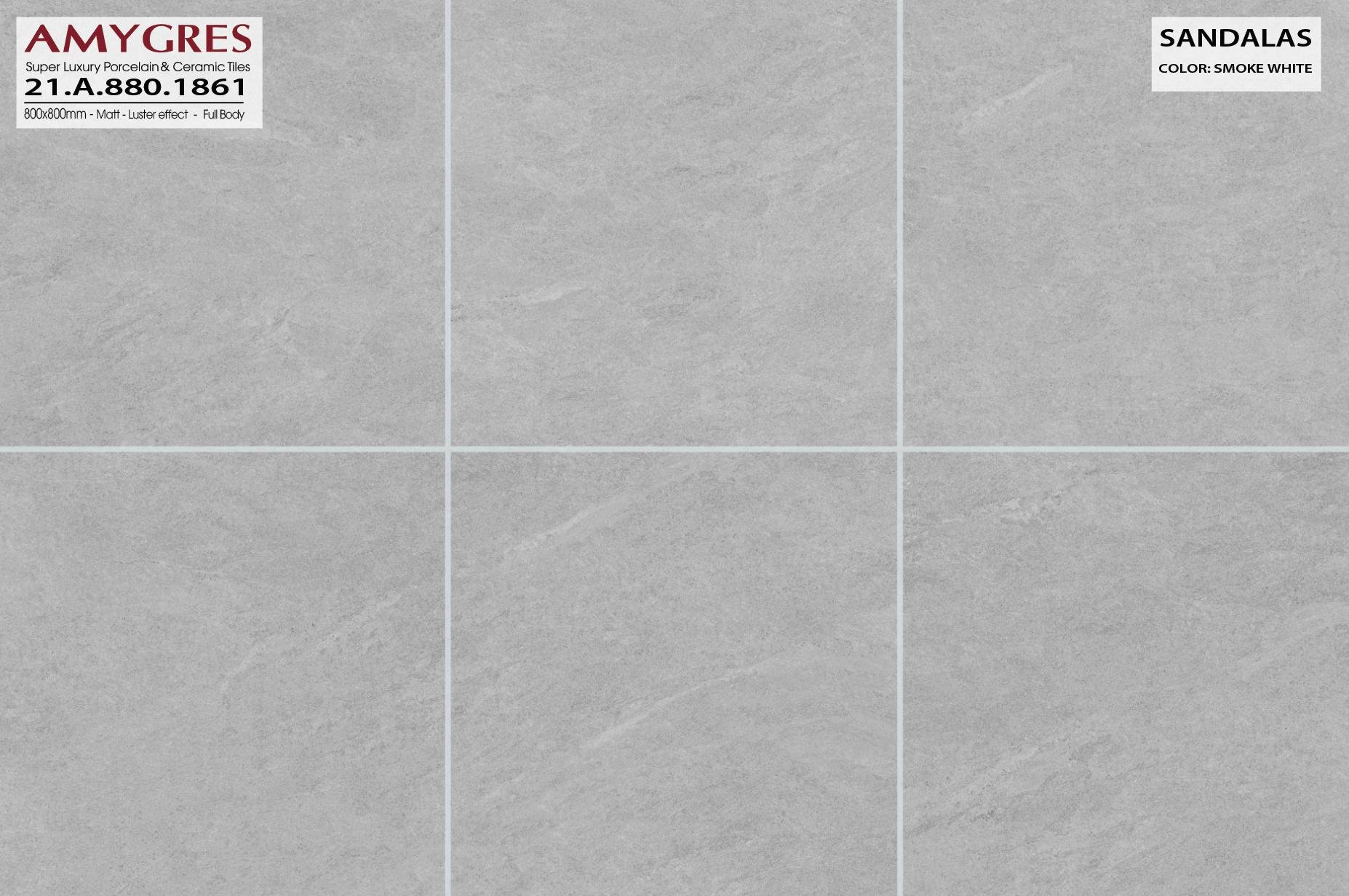 Gạch lát nền Á Mỹ 80×80 mã 1861 BST Sandalas