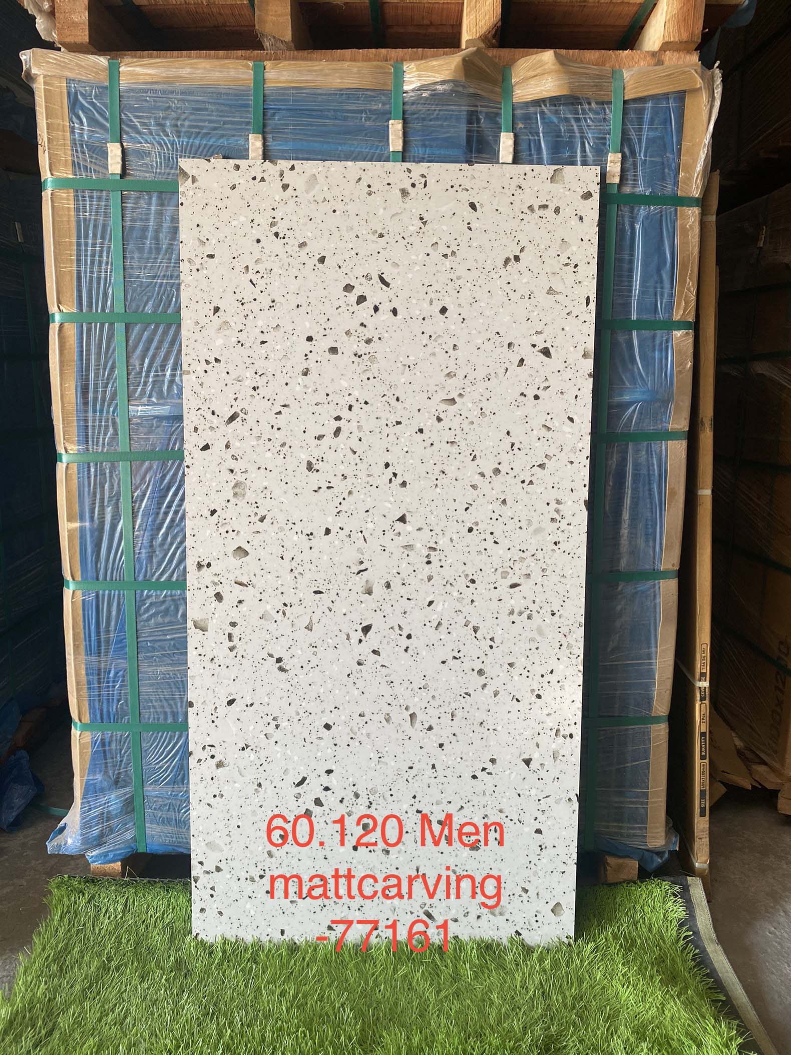 Gạch Ấn Độ KT 60×120 ADD xám giả đá men 77161