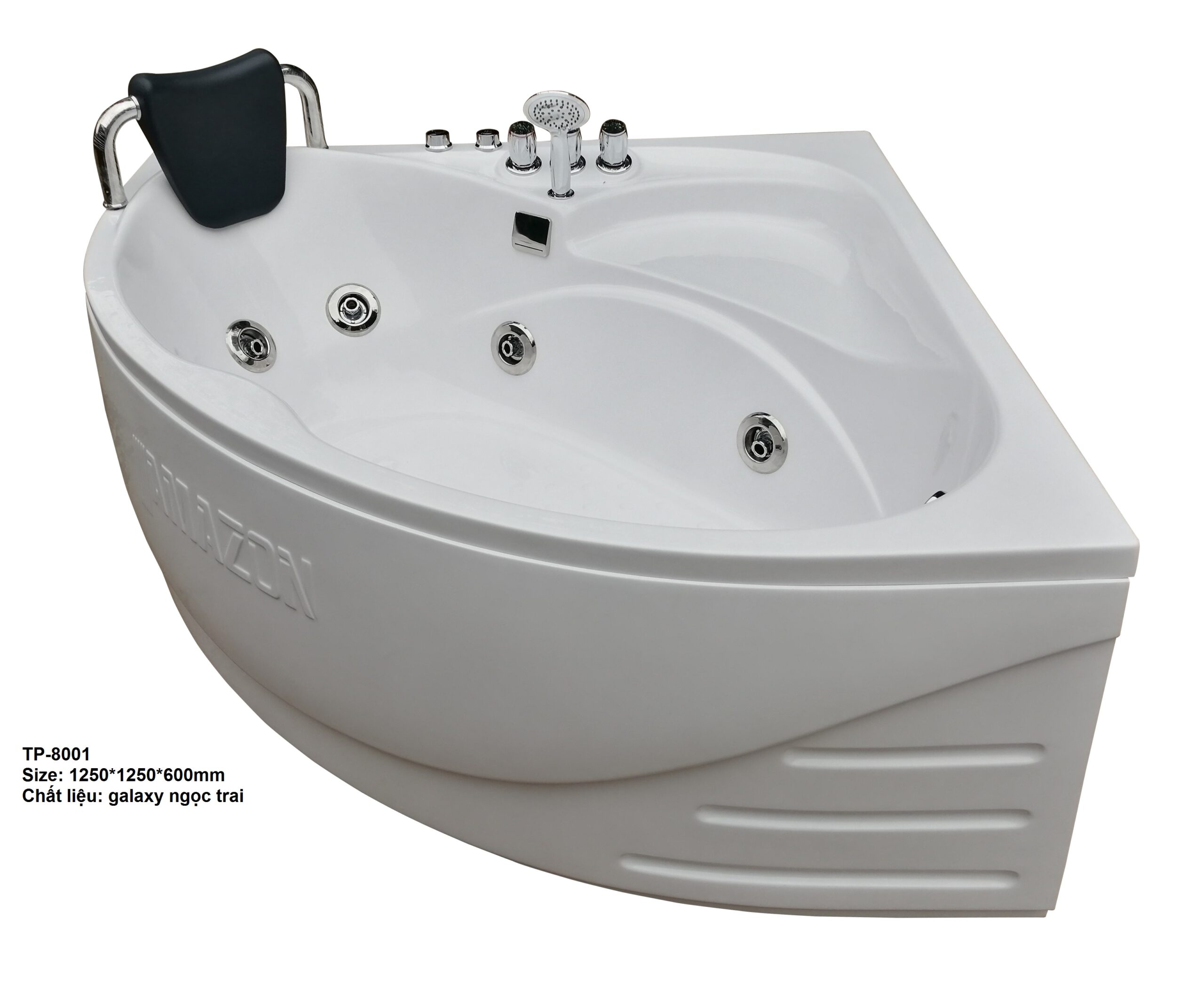 Bồn tắm Amazon mã TP-8001 bồn góc massage đơn có gối