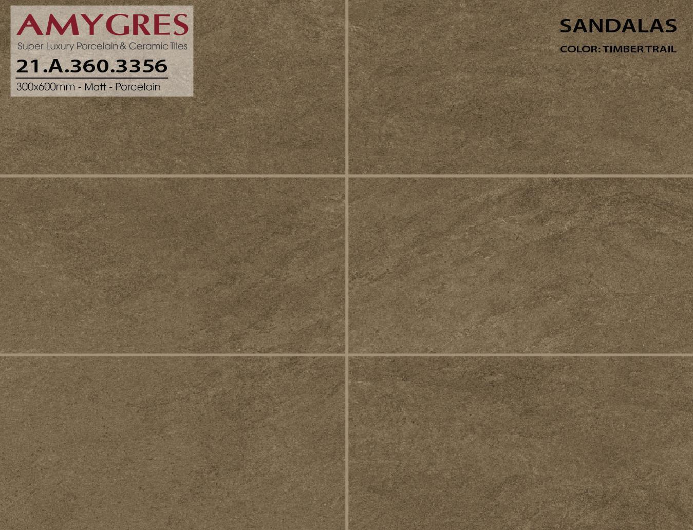 Gạch ốp lát Á Mỹ 30×60 mã 3356 bộ Sandalas
