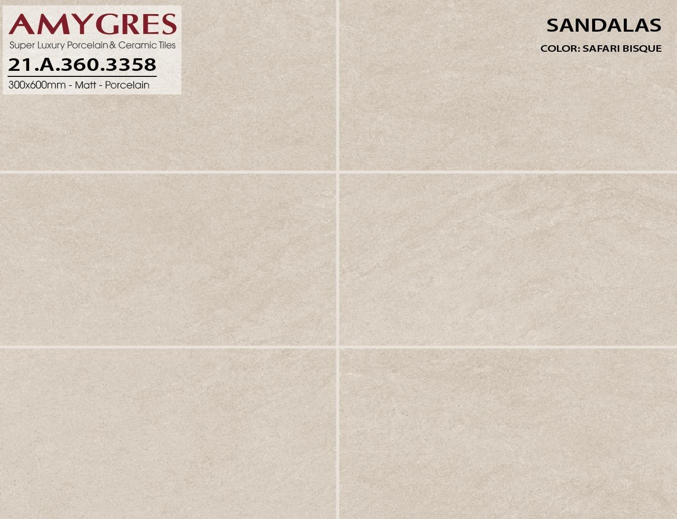 Gạch ốp lát Á Mỹ kích thước 30×60 mã 3358 bộ Sandalas