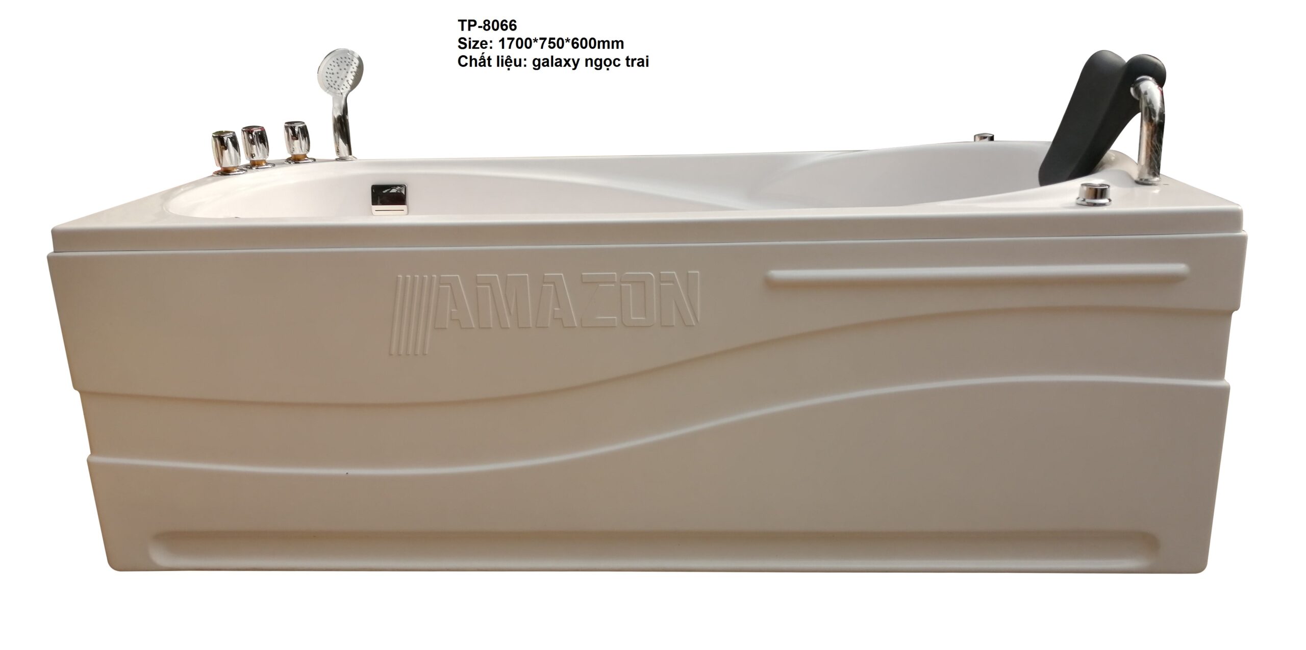 Bồn tắm massage Amazon mã TP 8066 Ba mặt yếm có chữ